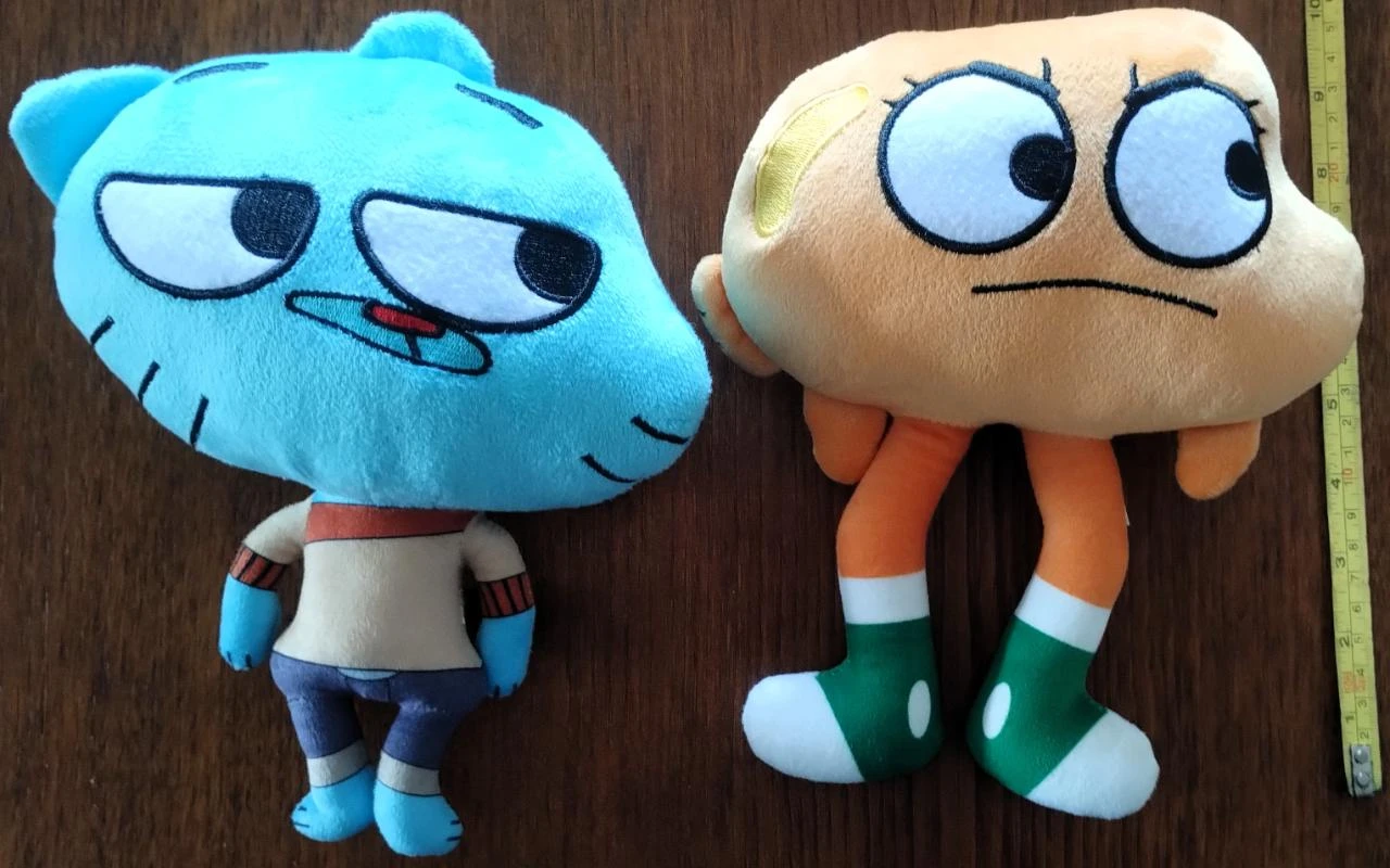 Gumball e Darwin Peluches Antigos Colecionáveis